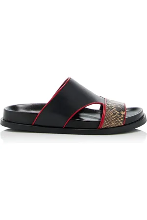 DRIES VAN NOTEN Leather Fussbett Sandals - - IT 37 - Moda Operandi