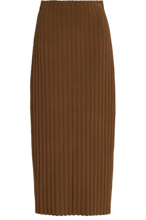 By Malene Birger Fiemme Ribbed-Knit Column Maxi Skirt - - S - Moda Operandi