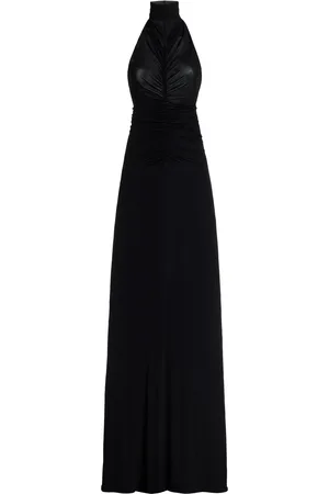 Atlein Ruched Halter-Neck Gown - - FR 42 - Moda Operandi