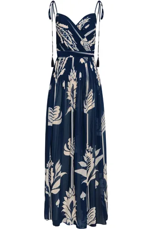 Andres Otalora Aarkid Plissé Chiffon Maxi Dress - - US 6 - Moda Operandi
