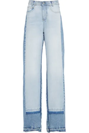 Stella McCartney Rigid High-Rise Straight-Leg Jeans - - 26 - Moda Operandi