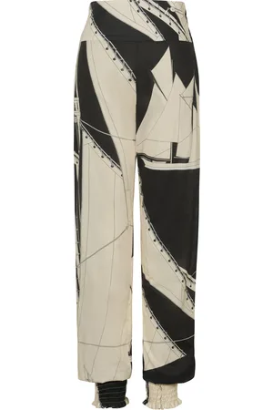 JOHANNA ORTIZ Speed Queen Printed Cotton Tapered Pants - - US 2 - Moda Operandi