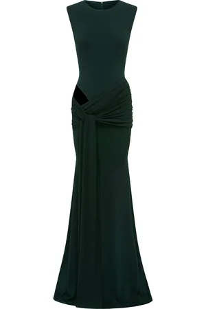 ALEX PERRY Cut-out Draped Jersey Gown - - UK 12 - Moda Operandi