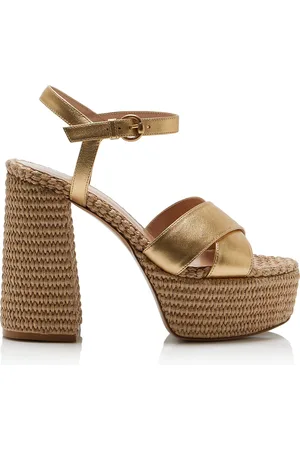 Gianvito Rossi Bebe Leather Platform Sandals - - IT 36 - Moda Operandi