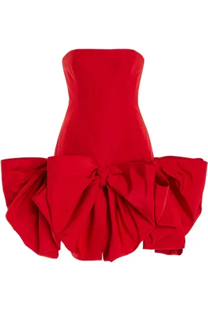 Carolina Herrera Bow-Detailed Silk Mini Dress - - US 4 - Moda Operandi
