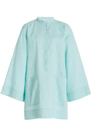 Bondi Born Leiden Organic Linen Tunic Mini Dress - - XS - Moda Operandi