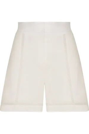 Andres Otalora Una Margarita High Rise Linen Shorts - - US 4 - Moda Operandi