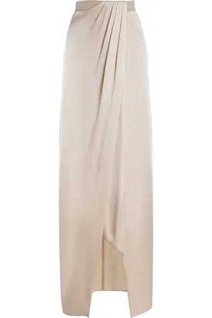 LAPOINTE Wrap-Effect Satin Maxi Skirt - - US 4 - Moda Operandi