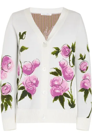Oscar de la Renta Knit Jacquard Cardigan - - XS - Moda Operandi