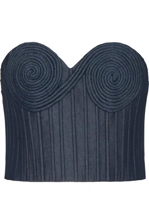 Andres Otalora Encuentrame Sculpted Tencel Bustier Top - - US 6 - Moda Operandi