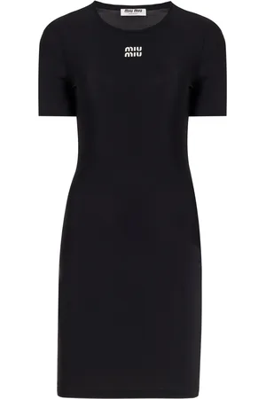 Miu Miu Knit Jersey Mini Dress - - IT 38 - Moda Operandi