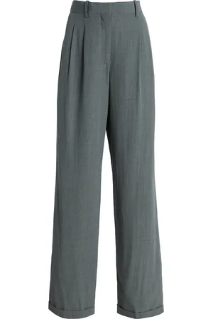 The Row Everhart Wool-Blend Straight-Leg Pants - - US 4 - Moda Operandi