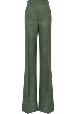 GABRIELA HEARST Vesta Wool-Silk Flared Pants - - IT 38 - Moda Operandi