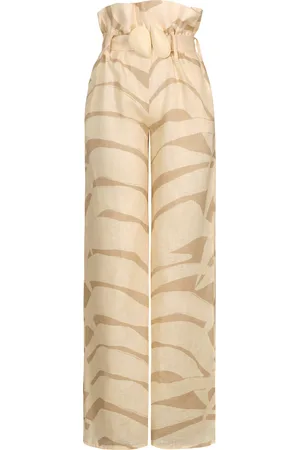 JOHANNA ORTIZ Palms And Shadows Printed Linen Pants - - XS - Moda Operandi