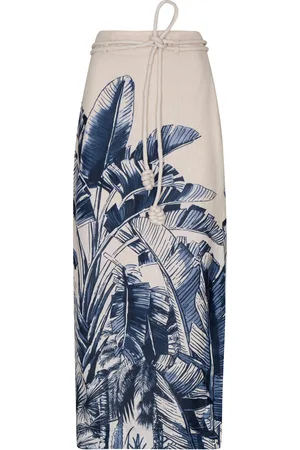 Andres Otalora Soñando Mucho Belted Linen-Blend Maxi Skirt - - US 4 - Moda Operandi