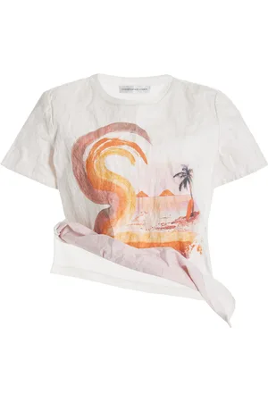 CHRISTOPHER ESBER Exclusive Surf-Print Crushed-Cotton T-Shirt - - AU 6 - Moda Operandi