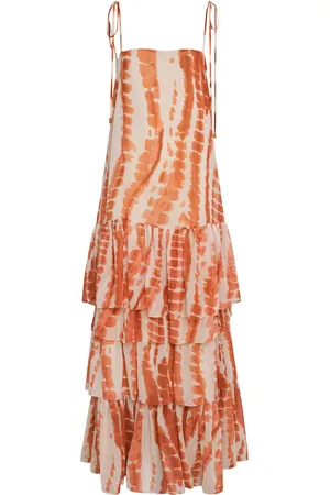 Andres Otalora Tha Tiered Chiffon Maxi Dress - - US 6 - Moda Operandi