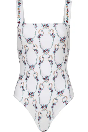 Agua by Agua Bendita Cafe Florero Square Neck One-Piece Swimsuit - - XS - Moda Operandi