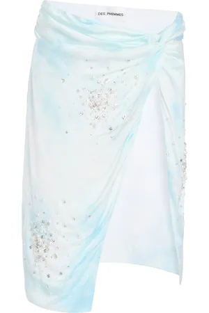 Des Phemmes Exclusive Riviera Embellished Midi Wrap Skirt - - IT 38 - Moda Operandi