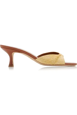 Staud Brigitte Raffia Mules - - IT 36 - Moda Operandi