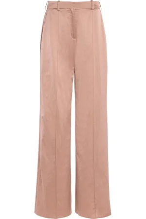 Balmain Satin Straight-Leg Pants - - FR 36 - Moda Operandi