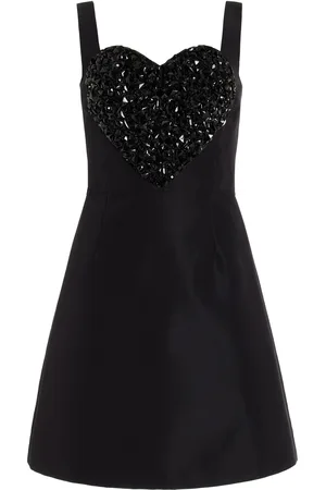 Carolina Herrera Embellished Silk Mini Dress - - US 4 - Moda Operandi