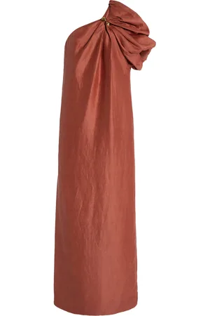 AJE Cira Linen-Blend Midi Dress - - AU 10 - Moda Operandi