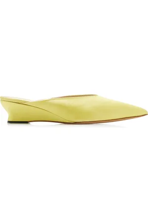 Le Monde Beryl Micro-Wedge Silk-Satin Mules - - IT 37 - Moda Operandi