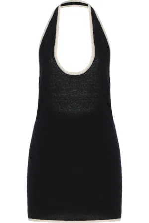 AYA MUSE Vian Cashmere-Silk Dress - Black/white - S - Moda Operandi