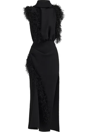 MATICEVSKI Vienna Silk-Trimmed Crepe Midi Dress - - AU 8 - Moda Operandi
