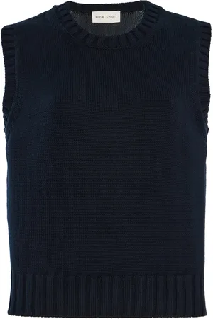 High Linda Cotton Sweater Vest - - M - Moda Operandi