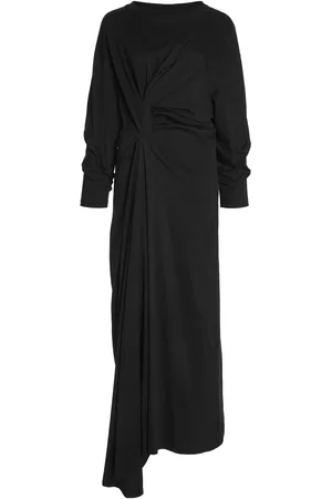 A.W.A.K.E. MODE Twisted Organic Cotton Jersey Maxi Dress - - XS - Moda Operandi