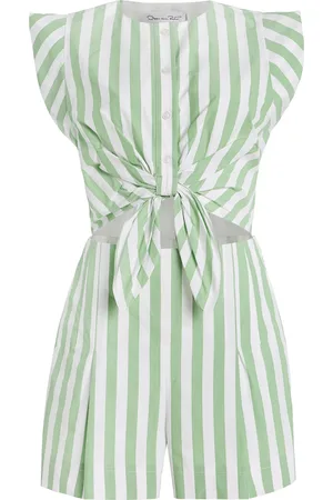Oscar de la Renta Exclusive Riviera Cotton Playsuit - - US 0 - Moda Operandi