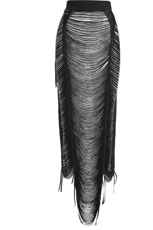 MATICEVSKI Charming Fringed Midi Skirt - - AU 6 - Moda Operandi