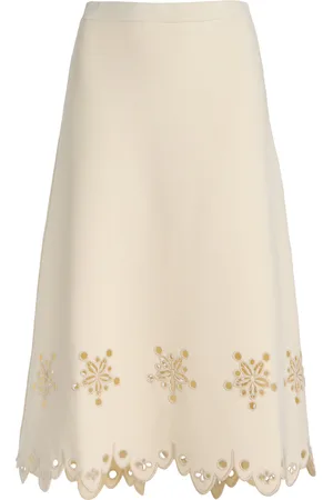 Altuzarra Melly Embroidered Knit Midi Skirt - - XS - Moda Operandi