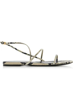 Khaite Loop -Effect Leather Sandals - - IT 36 - Moda Operandi