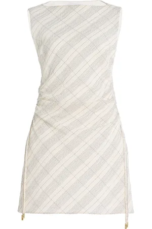 Anna Quan Kai Tartan-Checked Cotton-Blend Dress - - AU 6 - Moda Operandi