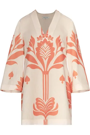 Andres Otalora Jaipur Printed Linen Mini Dress - - XS - Moda Operandi