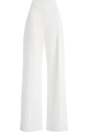 Carolina Herrera Stretch-Cotton Wide-Leg Pants - - US 4 - Moda Operandi
