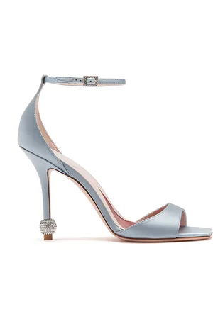 Roger Vivier I Love Vivier Strass-Detail Satin Sandals - - IT 36 - Moda Operandi