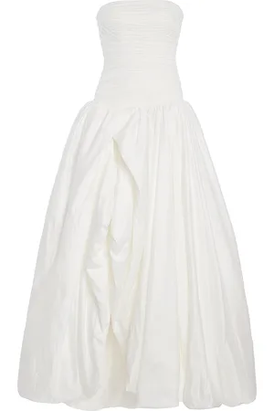 AJE Violette Bubble-Hem Cotton Maxi Dress - - AU 8 - Moda Operandi