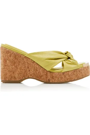 Jimmy Choo Avenue Lizard-Effect Leather Wedge Sandals - - IT 39 - Moda Operandi