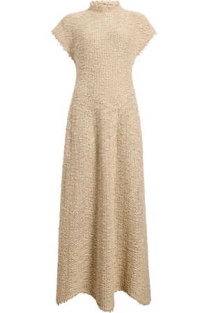 Khaite Ema Knit Hemp-Silk Maxi Dress - - S - Moda Operandi