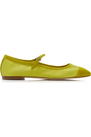 Aeyde Uma Satin Mary Jane Flats - - IT 36 - Moda Operandi