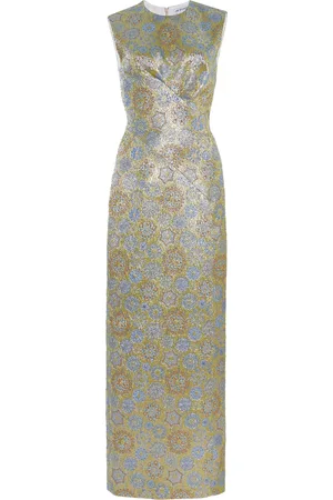 E.stott Lucia Lamè Jacquard Maxi Dress - - UK 12 - Moda Operandi