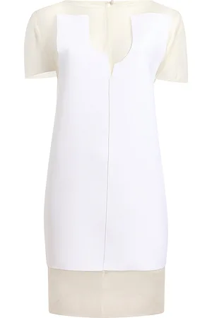Khaite Winona Paneled Crepe Mini Dress - - XS - Moda Operandi