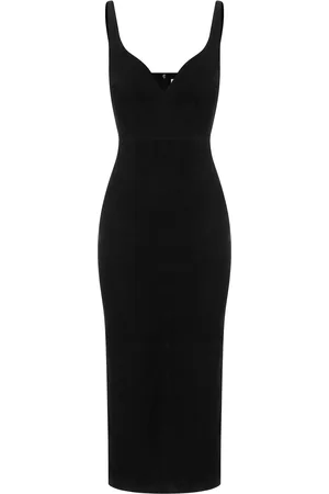ALEX PERRY Suede Midi Dress - - UK 8 - Moda Operandi