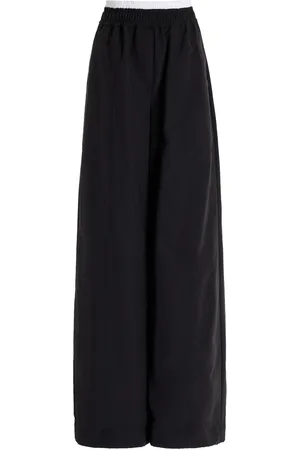 Simkhai Olly Double-Waist Cotton Faille Wide-Leg Pants - - S - Moda Operandi