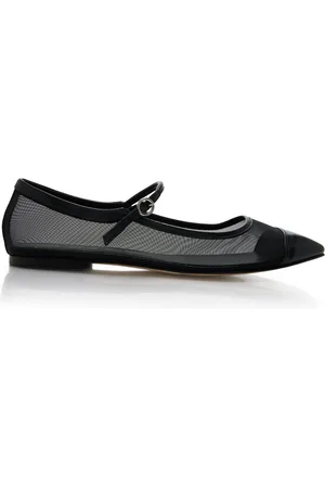 Aeyde Uma Mesh Mary Jane Flats - - IT 36 - Moda Operandi
