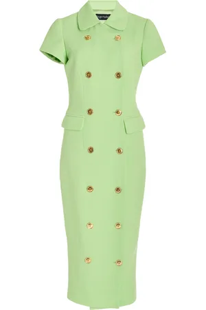 Sergio Hudson Button-Up Blazer Dress - - US 2 - Moda Operandi